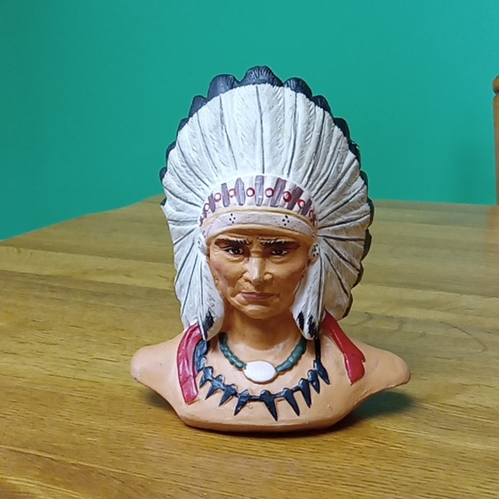 Vintage Indian Chief Bust